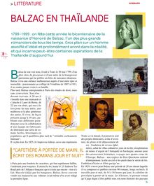 Balzac en Thaïlande - Magazine "Alliance" de l Alliance Française ...