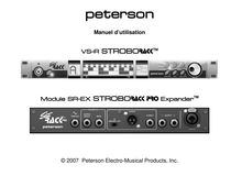 Notice Système Audio et vidéo Peterson  VS-R StroboRack
