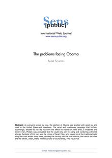  The problems facing Obama
