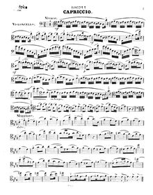 Partition de violoncelle, Capriccio, Op.24, Goltermann, Georg