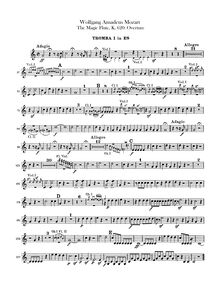 Partition trompette 1, 2 (en E♭), Die Zauberflöte, The Magic Flute