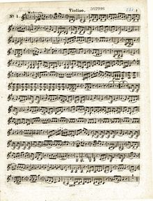 Partition violon, 3 Quatuors Brillants pour flûte, violon, viole de gambe & violoncelle, Op.19