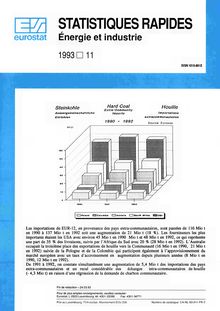 STATISTIQUES RAPIDES Énergie et industrie. 1993 11