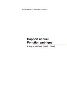 Fonction publique : faits et chiffres 2005-2006