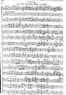 Partition complète, Sonata en B♭ pour viole de gambe & clavier ou viole de gambe, violon & Continuo