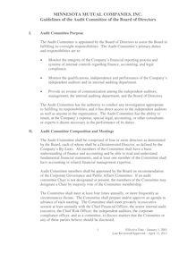 Audit Committee Guidelines revised 12-14-09