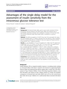 Advantages of the single delay model for the assessment of insulin sensitivity from the intravenous glucose tolerance test