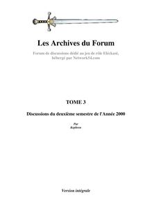 Les Archives du Forum