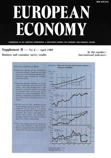 EUROPEAN ECONOMY. Supplement ? — No 4 — April 1989