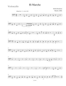 Partition violoncelle,  No.1 en G major, G major, Rondeau, Michel par Michel Rondeau