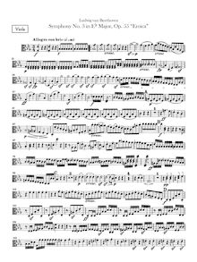Partition altos, Symphony No.3, Op.55, Eroica, E♭ major, Beethoven, Ludwig van
