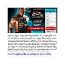 Alpha Prime EliteAlpha Prime Elite whole workouts such as all sports and units