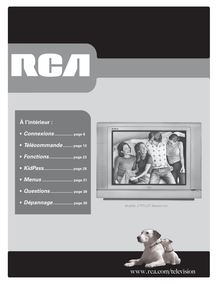 Notice Télévision RCA  20F542T