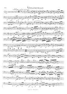 Partition violoncelle, corde quatuor No.16, E♭ major, Mozart, Wolfgang Amadeus par Wolfgang Amadeus Mozart