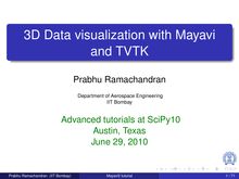3D Data visualization with Mayavi and TVTK