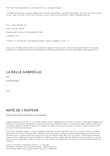 La belle Gabrielle — Tome 1 par Auguste Maquet