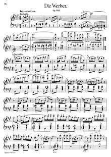 Partition complète, Die Werber, Op.103, Lanner, Joseph
