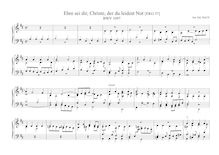 Partition , Ehre sei dir, Christe, der du leidest Not, BWV 1097, pour Neumeister Collection, BWV 1090-1120