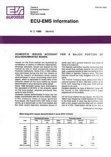 ECU-EMS information. 6 1990 Monthly