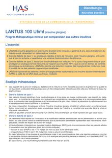 LANTUS - Synthèse d avis LANTUS - CT-5385