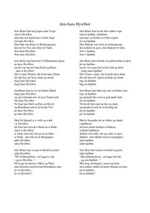 Partition Complete text, Fem sange med klaverakkompagnement til tekster af Jeppe Aakjær