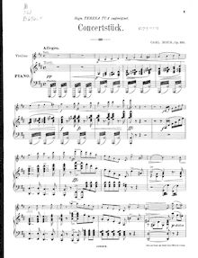 Partition complète, Concertstück, Op. 335, D major, Bohm, Carl