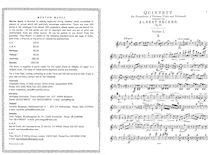 Partition complète et parties, Piano quintette, Op.49