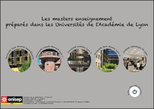Les masters enseignement préparés dans les Universités de l Académie de Lyon