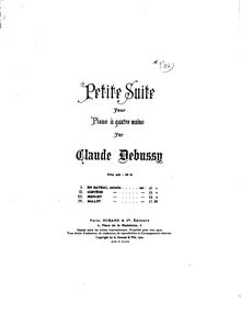 Partition complète, Petite , Debussy, Claude par Claude Debussy