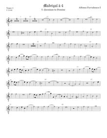 Partition ténor viole de gambe 1, octave aigu clef, madrigaux, Ferrabosco Sr., Alfonso