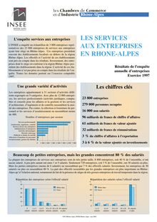 Les services aux entreprises en Rhône-Alpes (extraits)