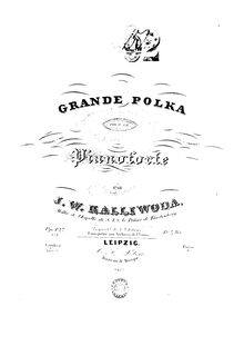 Partition , Grande Polka, Dances pour Piano, Op.127, Kalliwoda, Johann Wenzel