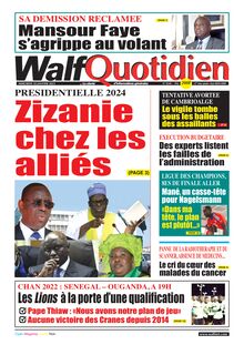 Walf Quotidien N° 9244 - Du mercredi 18 janvier 2023