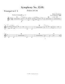 Partition trompette 1, Symphony No.32, C major, Rondeau, Michel