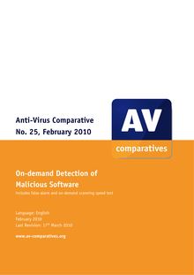 Anti-Virus Comparative February 2010