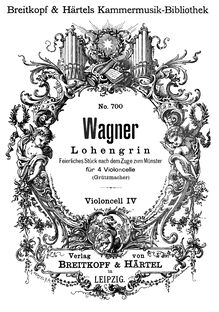 Partition violoncelle 4, Lohengrin, Composer