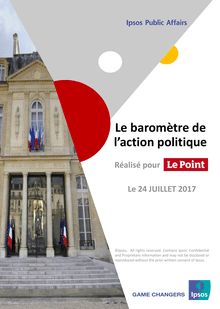 Baromètre politique Ipsos-Le Point / Juillet 2017