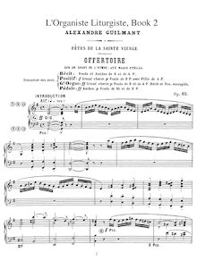 Partition Book 2, L Organiste Litrugiste, Op.65, Guilmant, Alexandre