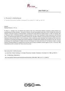 L illusion statistique - article ; n°4 ; vol.41, pg 887-911