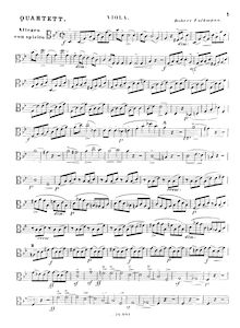 Partition viole de gambe, corde quatuor No.2, Op.14, G Minor, Volkmann, Robert