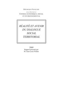 Réalité et avenir du dialogue social territorial