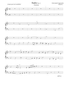 Partition , Fantasia - Score pour violes de gambe (omitting orgue),  pour 2 violes de gambe et orgue