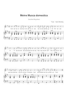 Partition Meine Musca domestica, Chansons auf Texte von Joachim Ringelnatz