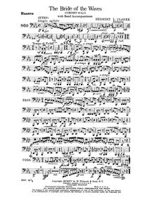 Partition Basses [Tubas], pour Bride of pour Waves, Clarke, Herbert Lincoln