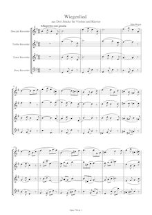 Partition complète (SATB enregistrements),  pour violon et Piano, Op.79d