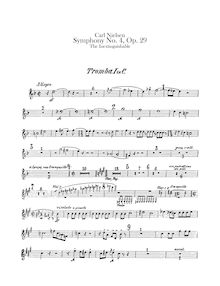 Partition trompette 1, 2, 3 (en C), Symphony No.4, Op.29 Det Uudslukkelige