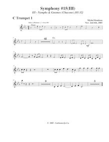 Partition trompette 1, Symphony No.15  Black Halloween , F minor