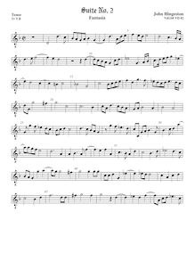 Partition ténor viole de gambe, octave aigu clef, fantaisies et Almands pour 3 violes de gambe