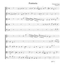 Partition Fantasia VdGS No.13 - partition complète (Tr Tr T T B), fantaisies pour 5 violes de gambe