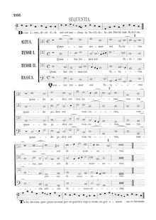 Partition Sequentia: Dies irae,Offertorium: Domine Jesu Christe (monochrom), Missa pro Defunctis